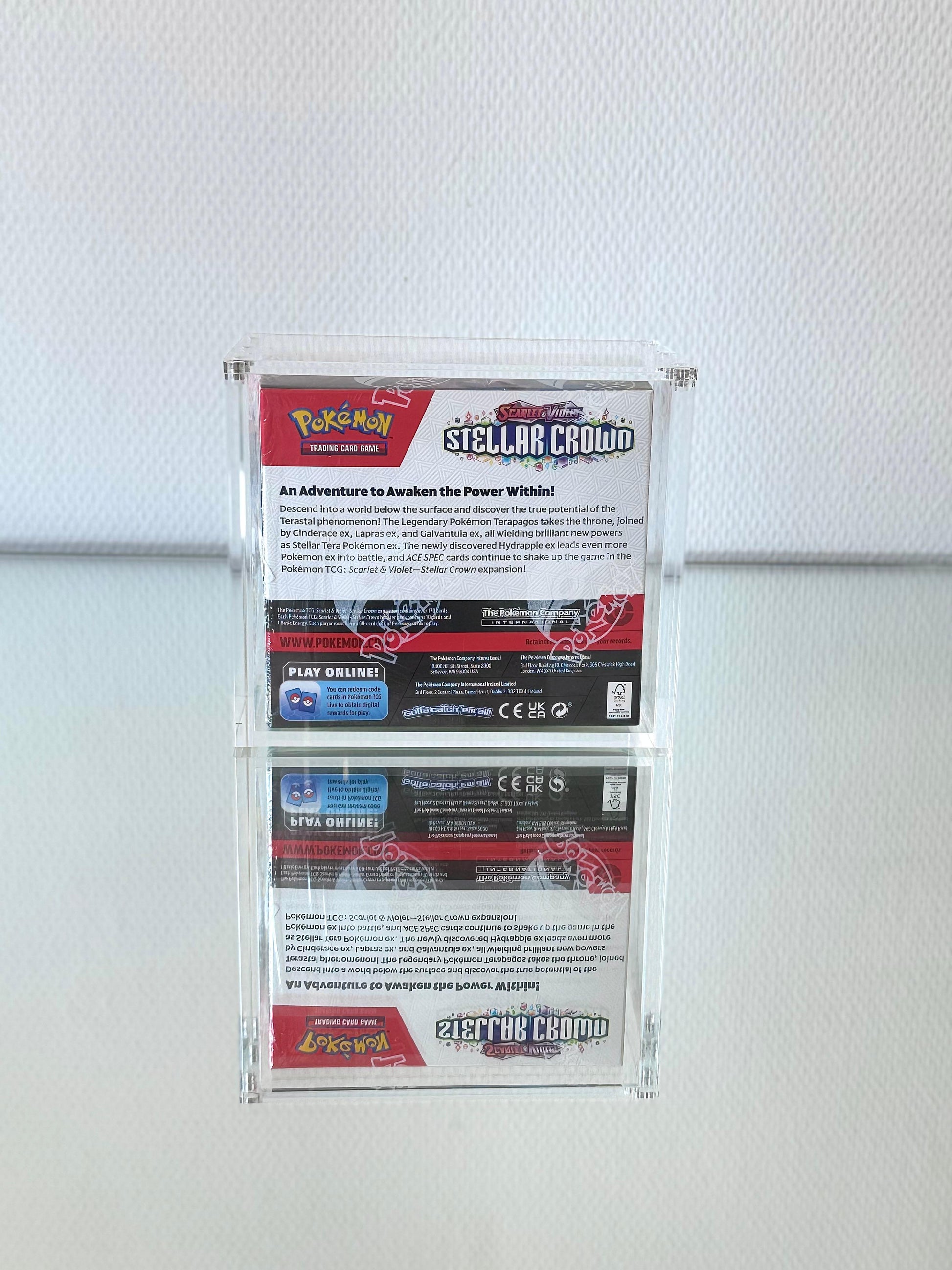 Acryl Case für Pokemon 36 Booster Box Display DE/EN - Magnetisch verschließbar
