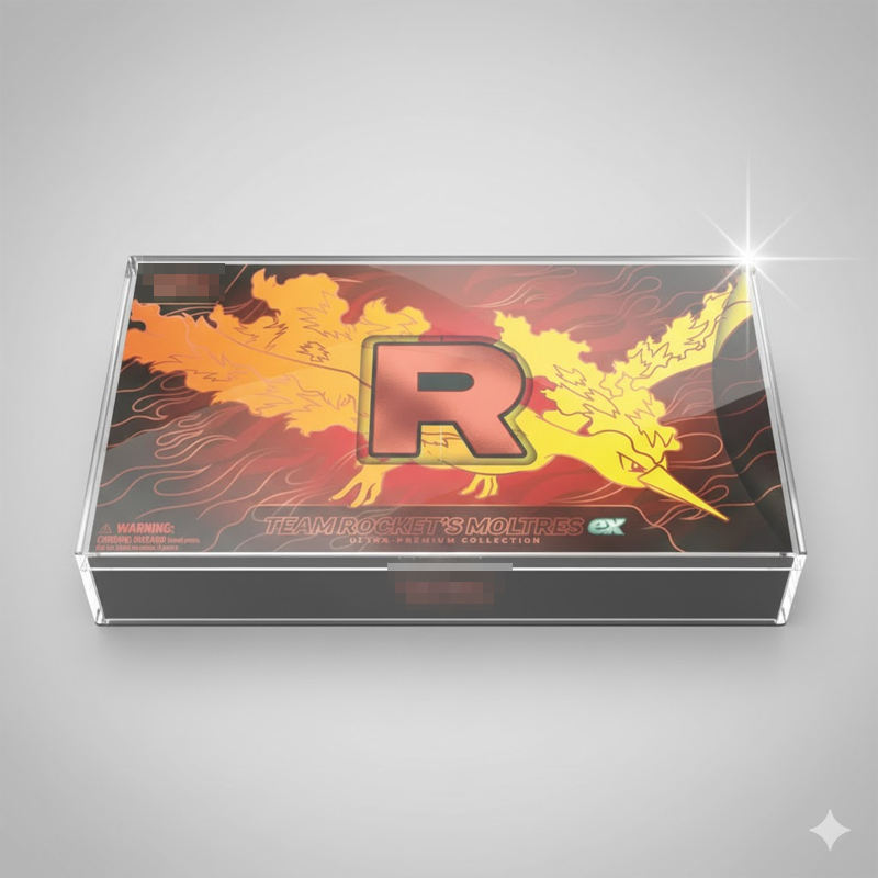 Acryl Case für Pokemon Team Rockets Lavados Premium Kollektion - Magnetisch verschließbar